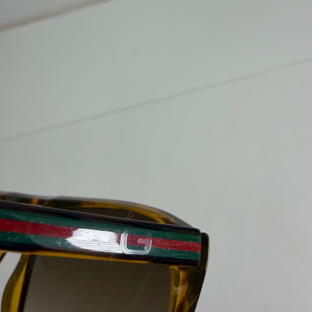 GUCCI SUNGLASSES GG 1018/s 791cc 57 17 135 Tortoise Green 57MM AUTHENTIC - Picture 13 of 14
